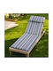 Pucioasa Μαξιλάρι Ξαπλώστρας με Πλάτη Blue 60x190εκ.