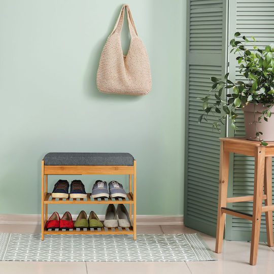 Organizator Pantofi din Bambus 55x30x49cm 10050381 Organizator Pantofi din Bambus 55x30x49cm 10050381