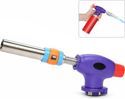 Gas Torch Gun Cylinder Zola Adjustable Flame 1300°c 360° Rotation Blue