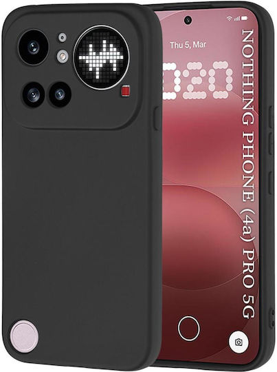 Techsuit Softflex Rückseite Umschlag Silikon Schwarz (Nichts Phone (4a) Pro)