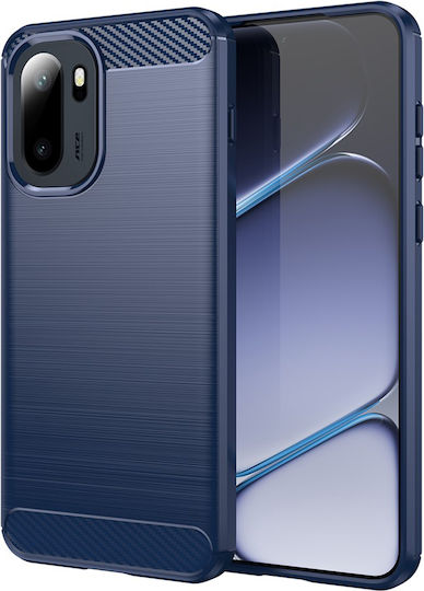 Techsuit Carbon Rückseite Umschlag Silikon Blau (OnePlus 15R)