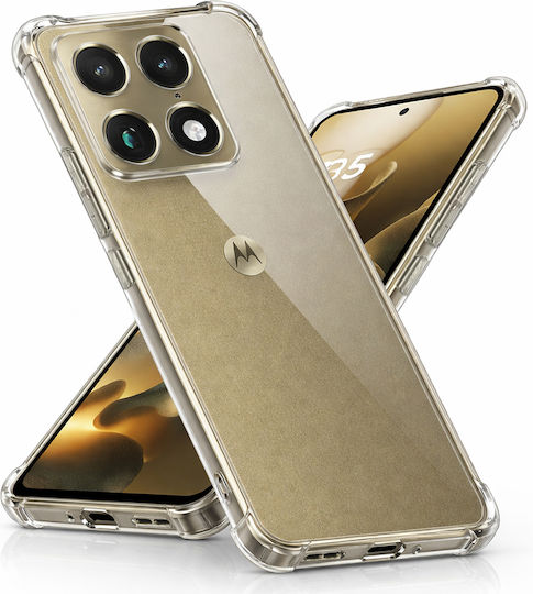 Techsuit Shockproof Silicone Transparent Back Cover (Motorola Signature)