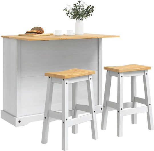 Bar-Tisch mit 2 Hockern