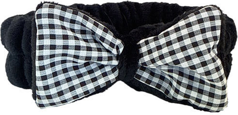Beauty Salon Fabric Hair Band Aesthetics Bow Plaid