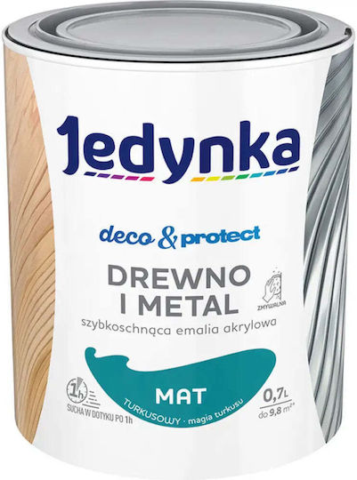 Fast-drying Acrylic Enamel Turquoise Matte 700 Ml Jedynka
