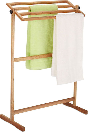 Relaxdays 98x66cm Braune Badezimmerhaken & -halter