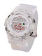 Digital Womens Watch 40mm Battery with White Metal Bracelet