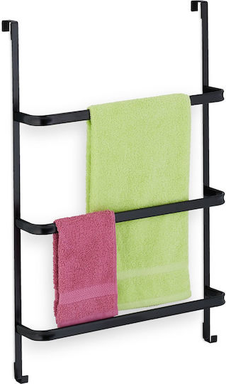 Relaxdays Suport Prosoape de Perete 85x54,5 cm Inox Gri