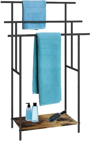 Relaxdays Suport Prosoape 100x68cm Negru