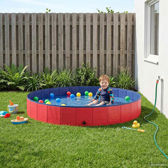 vidaXL Children's Swimming Pool PVC 200x200x30cm Red