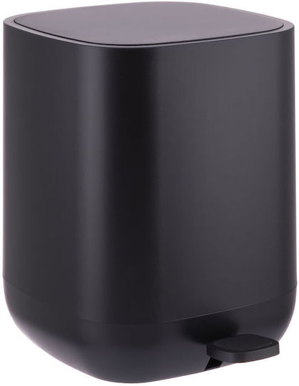 Relaxdays Plastic Bathroom Bin 9l Black