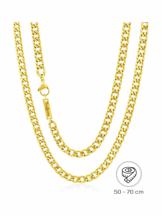 Bijou Box Chunky Gold Plated Steel Neck Chain