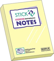 Stick'N Χαρτάκια σε Κύβο Κίτρινα 7.6x5.1εκ.