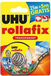 Uhu Лента Залепваща Прозрачна Основа Blister 25+5m Rollafix Bts Licence 7006092