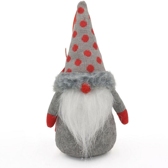 Decorative Gray Plastic Christmas Santa 20x11x10cm