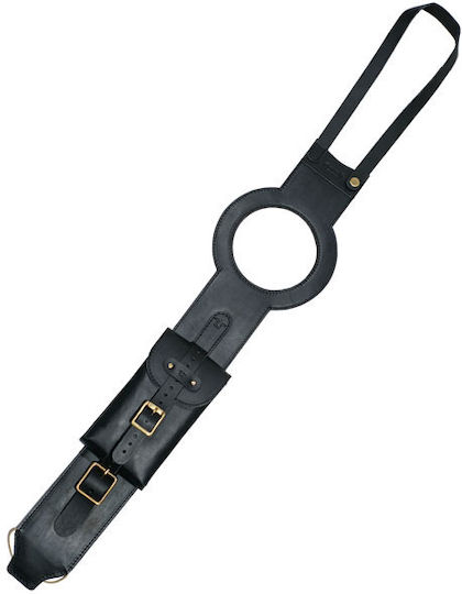 Tripmachine Curea Din Piele Pentru Rezervor Motocicletă Royal Enfield Super Meteor 650 Neagră Tank Strap Black