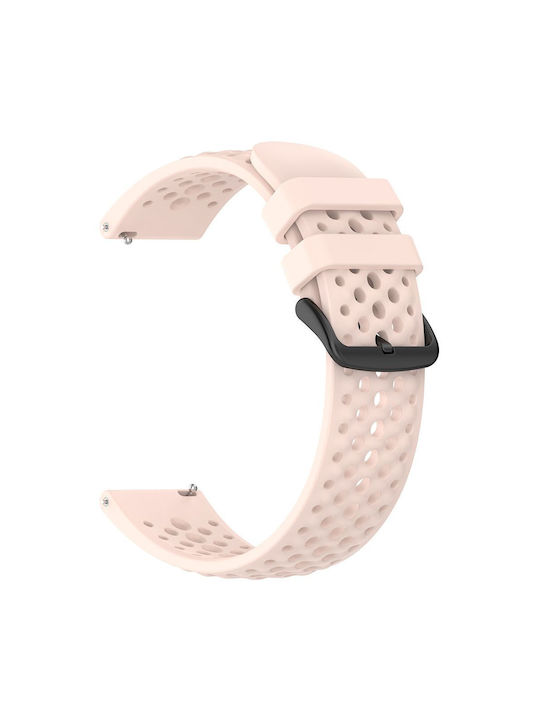 Techsuit W083 Silikonarmband Rosa (Universelles Uhrenarmband 22mm)