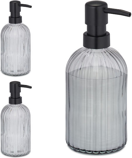 Relaxdays Диспенсър за Кухня Стъклен Прозрачен 400ml