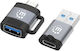 Manhattan Μετατροπέας USB-C male σε USB-A female 1τμχ 356329