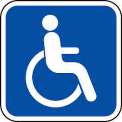 Sticker 12 X 12 Cm Preventa " People Disabilities"