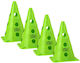 Set 4 Training Cones 30 Cm Green Pt4-13h-g Green