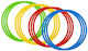 Training Rings 45cm 12 Pcs Kt12-45rgby