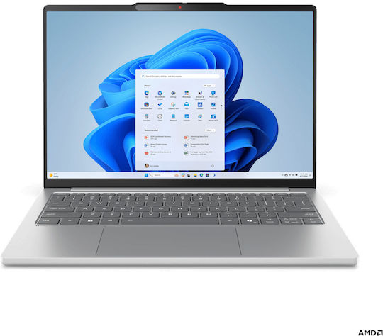 Lenovo IdeaPad Slim 5 13ARP10 13.3" IPS FHD+ (Ryzen 5-7535HS/16GB/512GB SSD/Windows 11 Home) Cloud Grey (Международен английски език клавиатура)