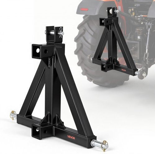Vevor 3 Point Trailer Hitch 50.8 Mm Receiver 3 Pt Quick Hitch Attachment Tractor Tow Drawbar Adapter Compatible Category 1 Kubota Mahindra Ford Yanmar John Deere Massey Ferguson