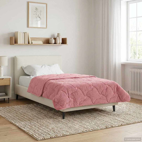 vidaXL Einzelbettbezug 140x220 Rosa