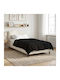 vidaXL Single Duvet Cover 135x200 Black