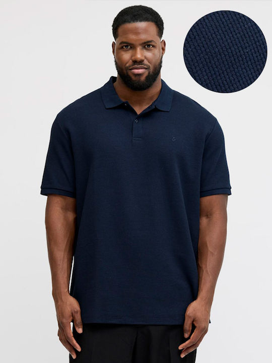 Jack & Jones Polo Μπλούζα Κοντομάνικη Navy