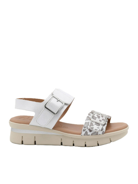 Valeria's Leather Women's Anatomic White Sandals