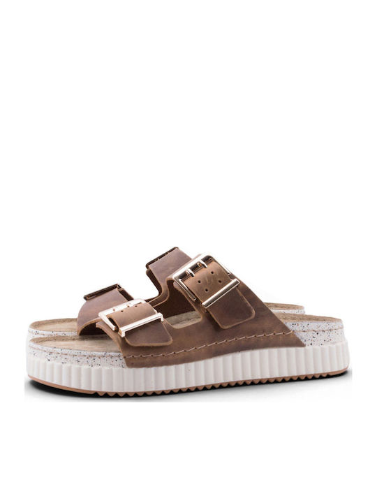 Leather Women's Anatomic Tabac Brown Sandals