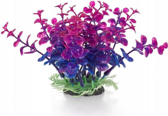 Aqua Natura Plant Decorațiune Acvariu Plantă Artificială Plastic Albastru Închis-Violet 12 Cm Peperomia