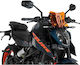 Motorcycle Windscreen Orange New Generation Sport KTM Duke 125 390 24-25 21997T Puig