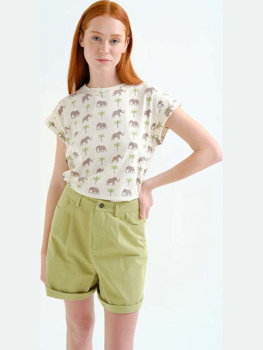 Γυναικείο T-shirt Beige