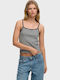 Women's Lingerie Top Striped Blue