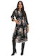 Midi Shirt Dress Black