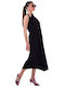 Summer Midi Dress for Wedding Christening Umania Black