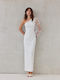 Maxi Evening Dress White