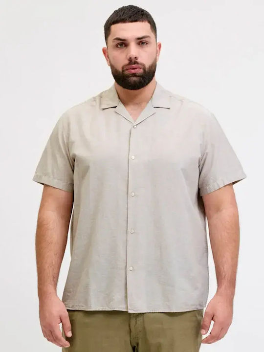Jack & Jones Cămașă Din In Cu Mâneca Scurtă Reg...