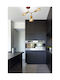 Stewehome Gold Ceiling Light 3 E27 Bulbs 30x38x12cm
