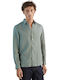 Long Sleeve Linen Green Shirt