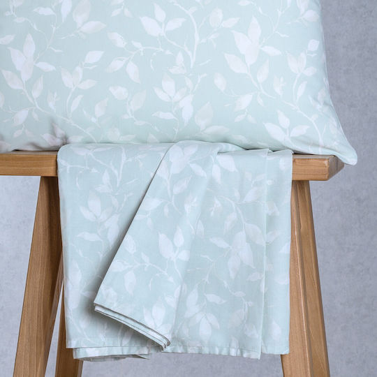 24home.gr Ultra Σετ Υπέρδιπλο 4τμχ 160x200+32εκ. με Λάστιχο Pearl Blue
