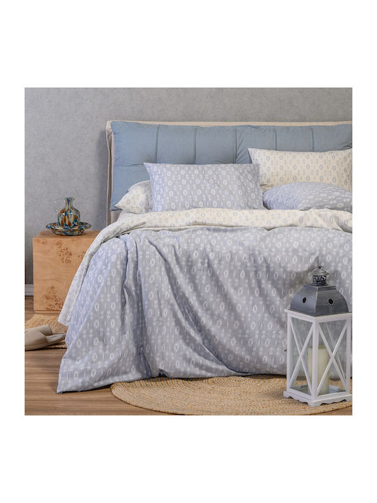 24home.gr Casual Set Bed Sheets Double With Rub...