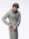 Ζακέτα με Κουκούλα Γκρι