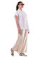 Women's Fabric Trousers Beige