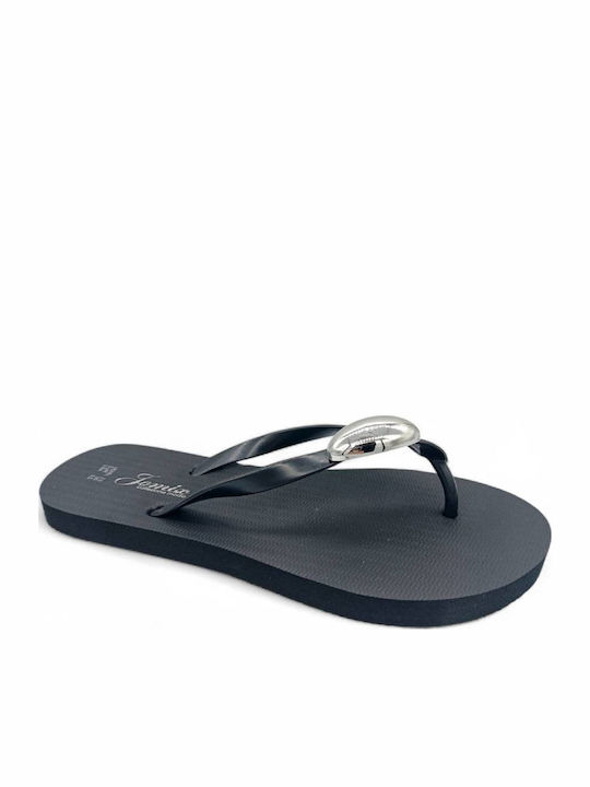 Jomix Flip Flops in Black Colour