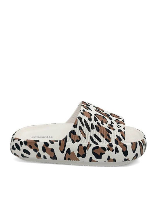 Sesamall Women's Flip Flops Zebra White