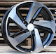Vw Style 271 8x18 5x112 Et45 Black Face Machined